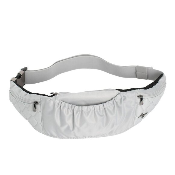 New Lug Quilted Silver Skedaddle Adjustable Waist Pack With Multiple Pockets & B - Picture 1 of 9